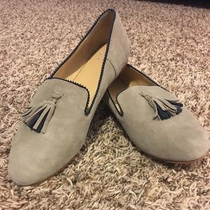 Crown & Ivy Suede Tassle Loafers